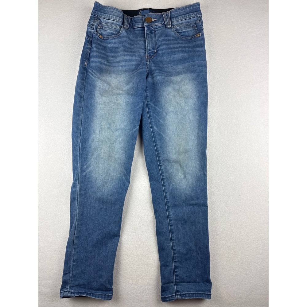 Democracy Ab solution Skinny Jeans Blue Medium Wash Stretch Denim Womens 8